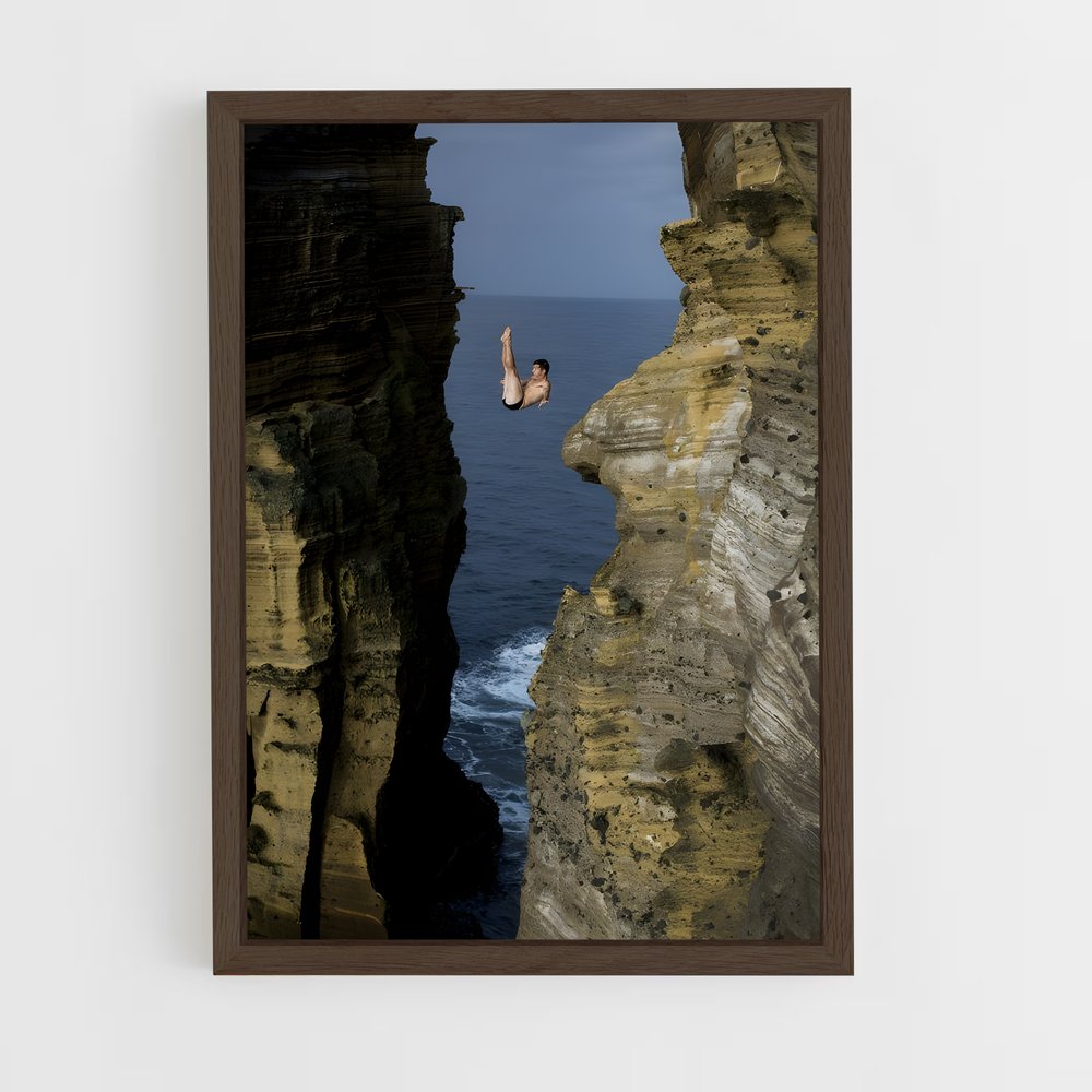 Poster Cliff diving issue – affiche Plongeon de falaise (vue 5)